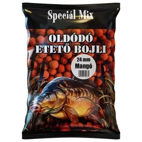Speciál mix 24 mm-es Oldódó Etető Bojli MANGÓ