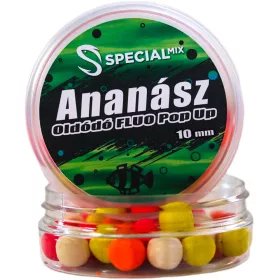 Speciál mix Oldódó Fluo Pop-up bojli 10 mm ANANÁSZ