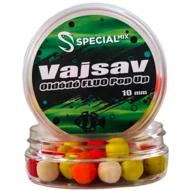 Speciál mix Oldódó Fluo Pop-up bojli 10 mm VAJSAV