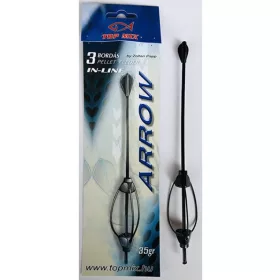 TOP MIX Hárombordás arrow method feeder kosár, 35g