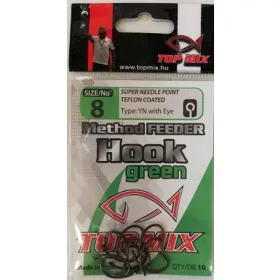 TOP MIX Method Feeder horog #8, zöld
