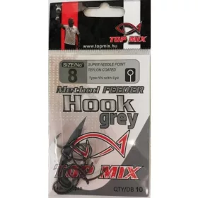 TOP MIX Method Feeder horog #8 fekete