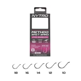   NYTRO NTO-B2 ELŐKÖTÖTT SZAKÁLL NÉLKÜLI CSALIGYŰRŰS METHOD ELŐKE 10 CM 10/0,23MM