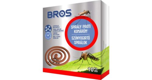 BROS Szúnyogriasztó Spirál - 10 db